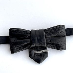 Diesel Leather Bow Tie